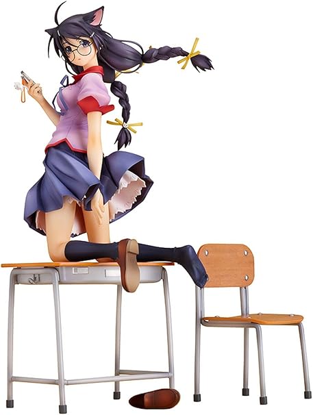 Amazon Com Good Smile Bakemonogatari Tsubasa Hanekawa Pvc Figure 1 8 Scale Everything Else