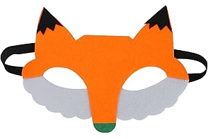 Jtnohx Felt Animal Masks, 10 Pcs Halloween Mask for Kids, Animal Costume for Birthday Party Supplies