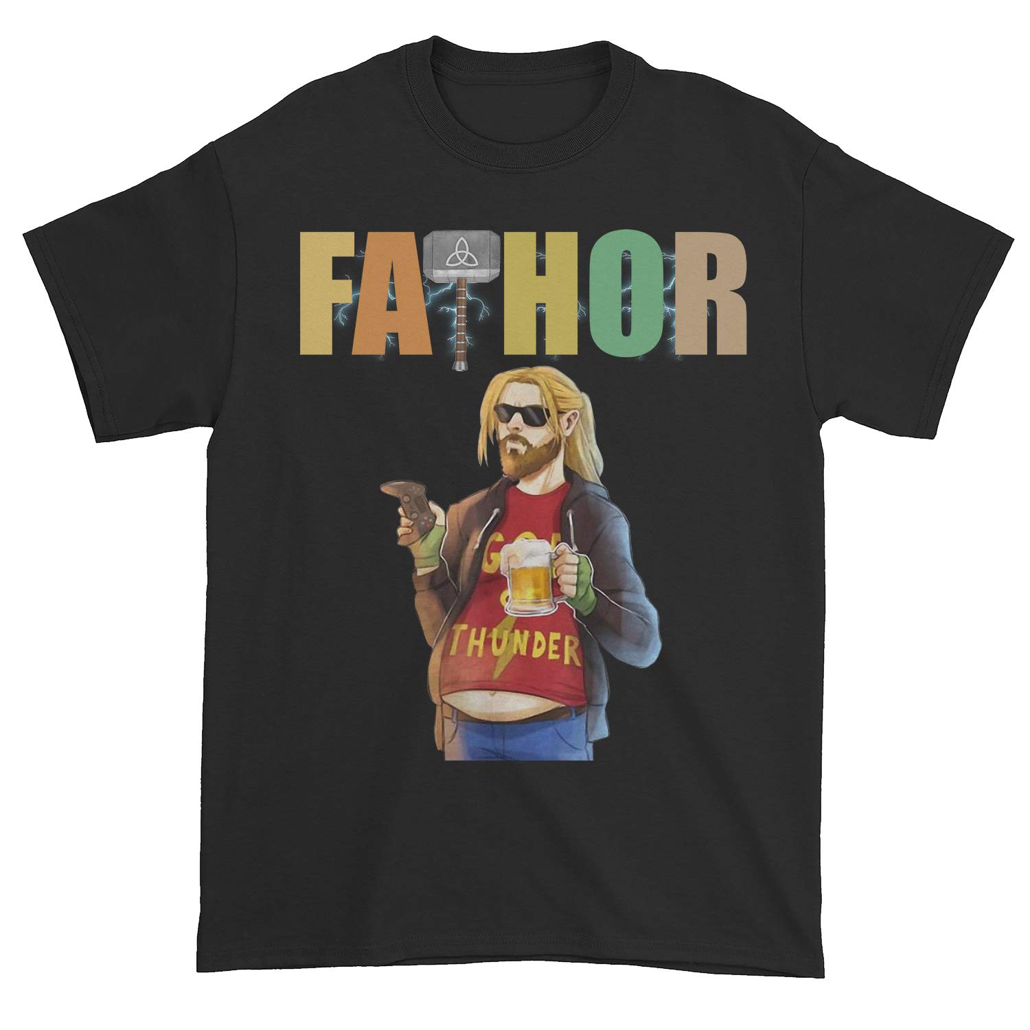 Fathor God Of Thunder Father Day Gift Shirt Daughter Father Wife Husband Father And Son Sh