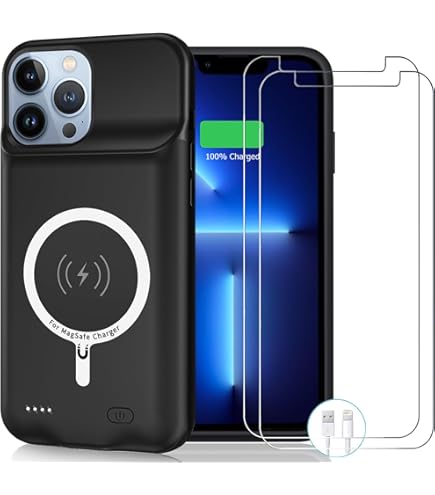 iPhone 13 Pro バッテリー 100%+ アクセサリー Amazon.com: Battery Case for iPhone 13 Pro Max, [10800mAh