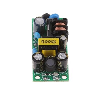 NYLSA AC-DC 12V 500mA Buck Converter Isolation LED Bare Plate Power Supply Module Board Pack of 1