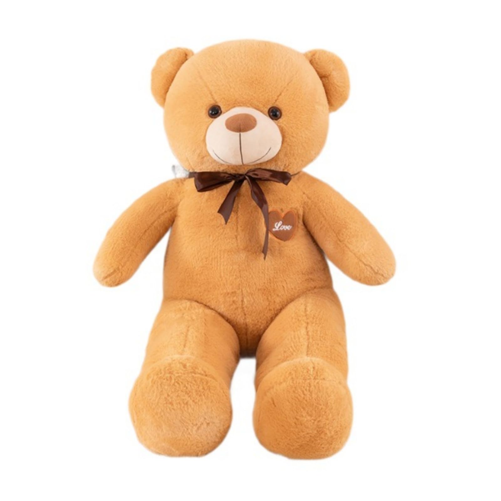 OUKEYI 80 cm Teddy Bear Stuffed Animals Soft Toys Teddy Bears Large Bear Plush for Girs Gifts, Christening, Birthday, Christmas Toys for Kids (Light Brown)