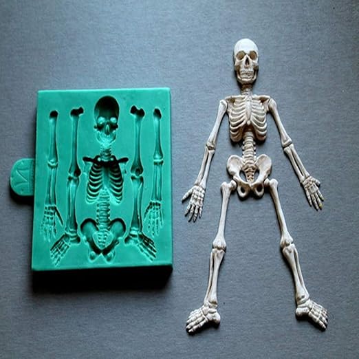Amazon Com Silicone Mould Skeleton Halloween Sugarcraft Cake