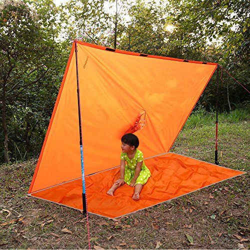 TOM SHOO Regenponcho, regenjas, waterdichte campingtent, dekzeil, 3-in-1 multifunctionele regenhoes voor jagen, kamperen… - Image 6