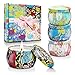 Scented Candles Gift Sets, Soy Wax 4.4 oz Portable Travel Tin Candles Women Birthday Gift Stress Relief Sweet Fragrance Home Aromatherapy Candle Set 4 Pack