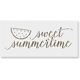 Sweet Summertime Stencil - Craft Vibrant Designs for Summer Parties