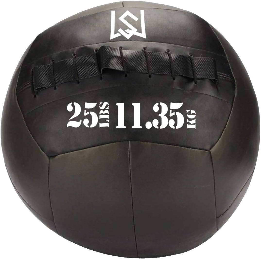 Wall Ball - Medicine Ball for Slamming--Surface Non-Slip Material-Exercise Ball Set for Crossfit-Plyometrics-Core Training and Cross Training Lunge, and Partner Toss(10/14/16/20/25lbs): Sports & Outdoors