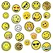 24pcs/lot Emoji Patches Embroidered Iron on Badge Applique for Clothes (Mixed colors Set 5)
