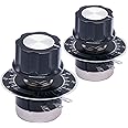 TWTADE / 2pcs rv24yn20s b104 100k ohm Single Turn Rotary Carbon Linear Variable Potentiometer,Used for Inverter speed regulation. Motor speed control + 2pcs A03 knob + 2pcs dials