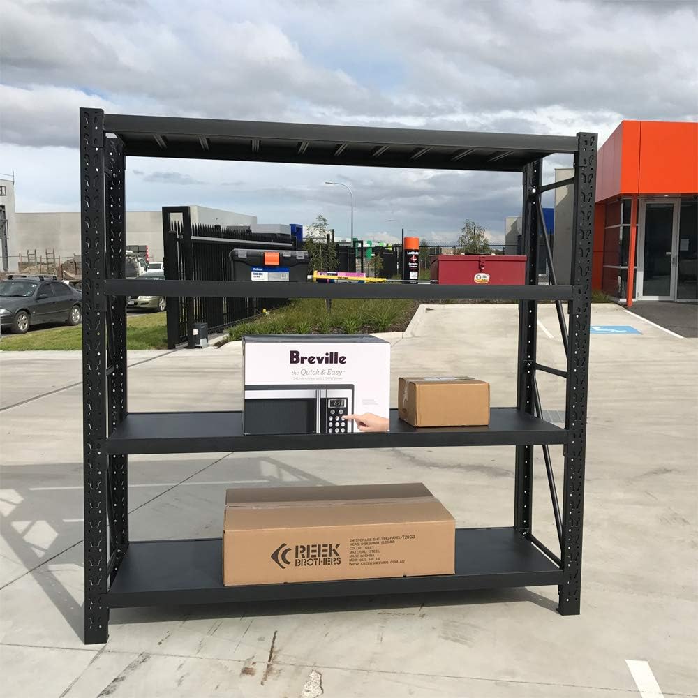 200x180cm Metal Warehouse Racking Storage Garage Shelving Steel Shelf