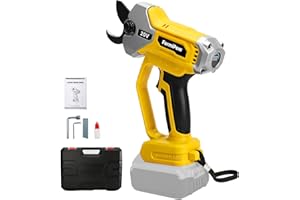 FormiPow Cordless Pruning Shears for Dewalt 20V Battery, Brushless Pruner with 55mm Max Cutting Diameter, LCD Display, Electr