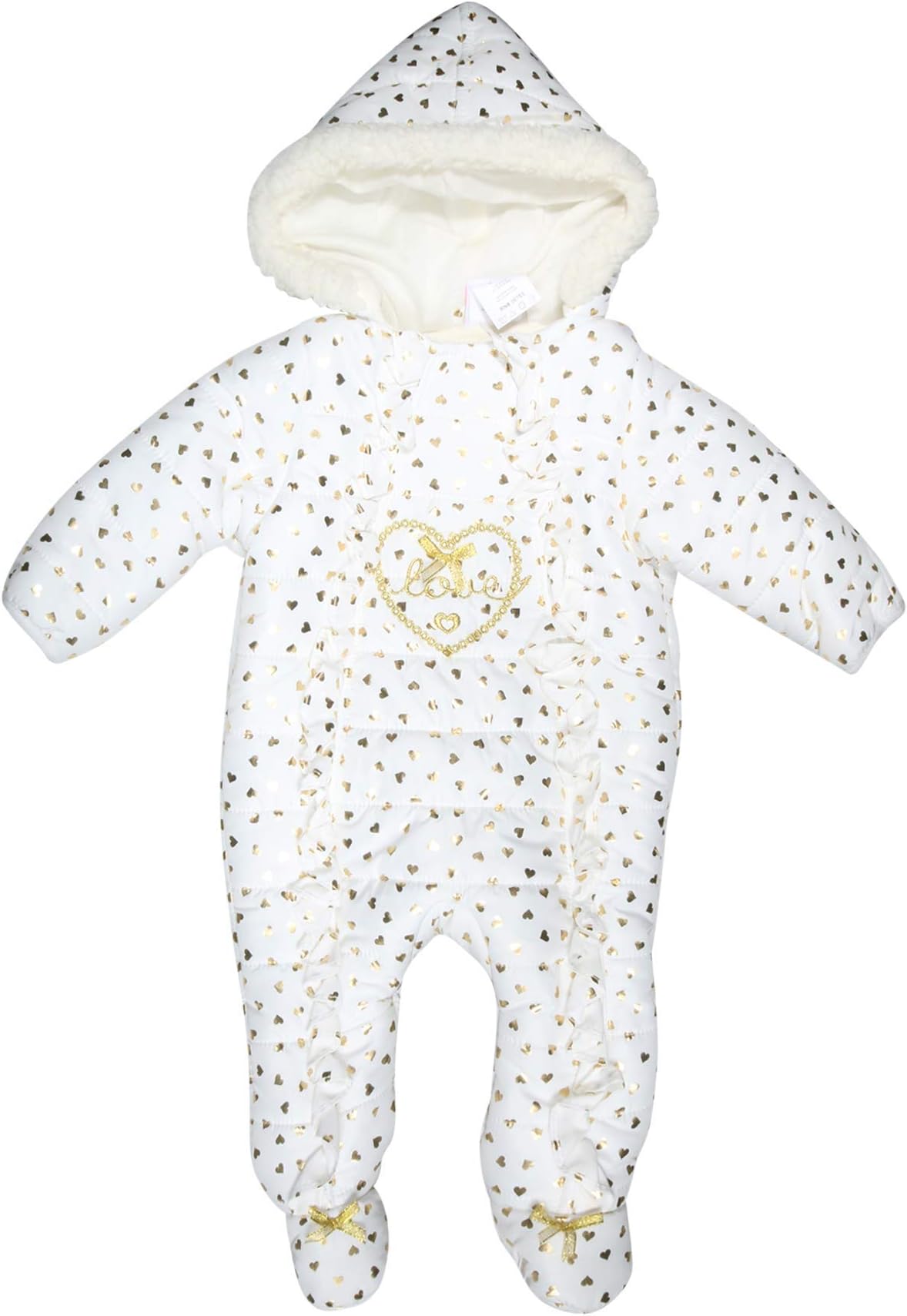 Duck Duck Goose Newborn Baby Boys & Girls Quilted Pram Snowsuit