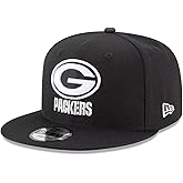 New Era NFL 9FIFTY Black White Adjustable Snapback Hat Cap One Size Fits All