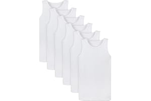 Cooraby 6 Pack Toddler Tank Top Kids Undershirts Soft Undershirt for Boys and Girls