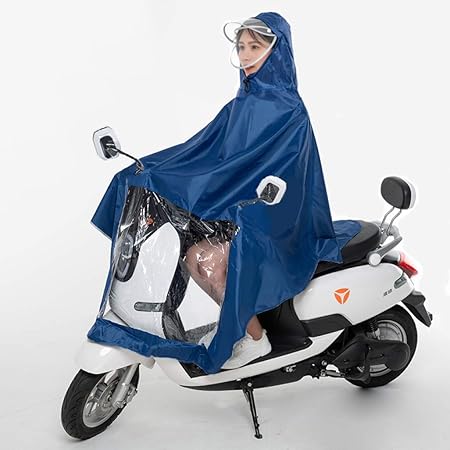 Amazon レイン コート ポンチョ ウェア スーツ メンズ レディース 男女兼用 四季 梅雨対策 おしゃれ 軽量 雨ガッパ 雨具 バイク 自転車 オートバイ 原付 スクーター スーツ 厚手生地 完全防水 防汚 防風 耐久性 快適 通勤 通学 雨着4xl1人bブルー