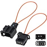 Mellbree 2Pcs Fiber Optic Loop, Female and Male Fiber Optic Bypass Loop Adapter Connector Diagnostic Device Tool Compatible for Benz Audi Mercedes BMW VW Porsche Most Optical System