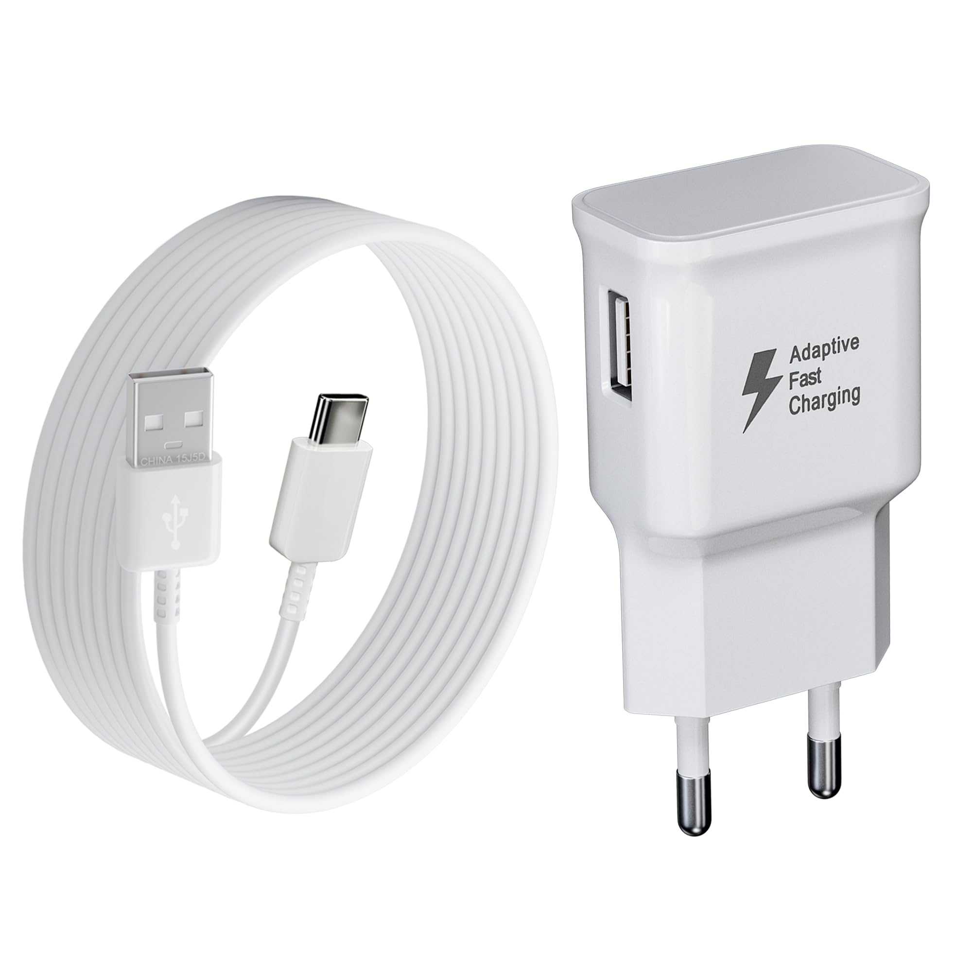 Ladegerät Schnellladegerät mit 2m Ladekabel USB C Schnellladekabel für Samsung Galaxy S21 S20 S10 S9 S8 A05S A06 A13 A14 A15 A16 A20 A25 A33 A34 A35 A36 A40 A52s A53 A54 A55 A56 M35 M33 M14 Handy