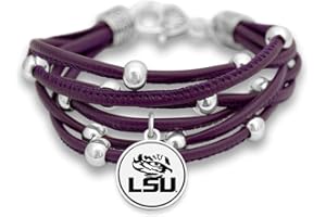 FTH Leather Strand Bracelet with Logo and Lobster Clasp