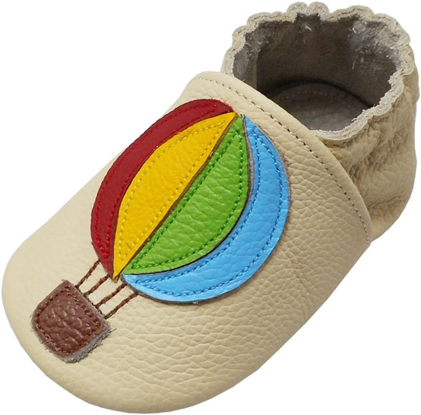 YALION Baby Soft Leather Shoes with Suede Sole Anti-Slip Infant Toddler First Walking Crib Moccasins