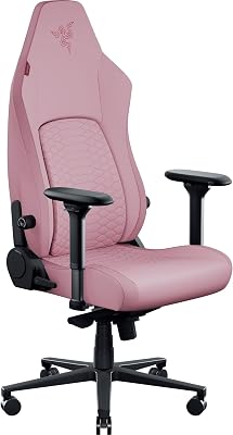 Iskur V2 NewGen - Sedia ergonomica da gaming con comfort traspirante Pelle EPU di 2a gen con tecnologia CoolTouch - supporto lombare HyperFlex - delle spalle e base del sedile ampie | Quartz