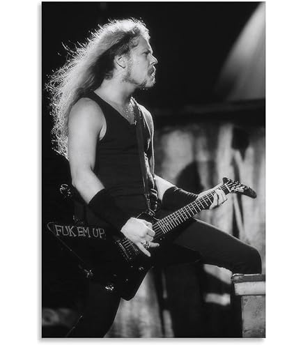 Amazon.com: MarxaN James Hetfield 1990 Famous Rock Singer Modern