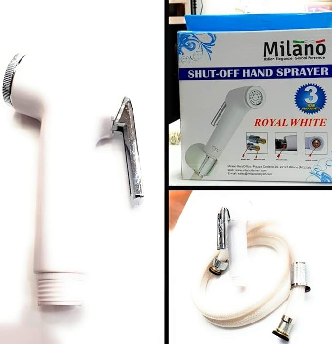 Milano Shattaf Shutoff Hand Sprayer Royal White Made in China Buy