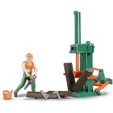 Bruder 62650 bworld Forestry Set, 1:16 Scale Farm Toy for Tractors | 1:16 scale, bworld forestry worker, made in Germany, ages 4+