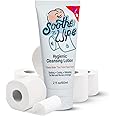 Soothe 'n Wipe 2 Oz Wipe Hygienic Cleansing Lotion, Flushable Wipe Alternative with Aloe & Moisturizers, Toilet Paper Moistener for Clean, Soft & Smooth Bum Butt Cleaner Sanitizing Lotion for Bathroom