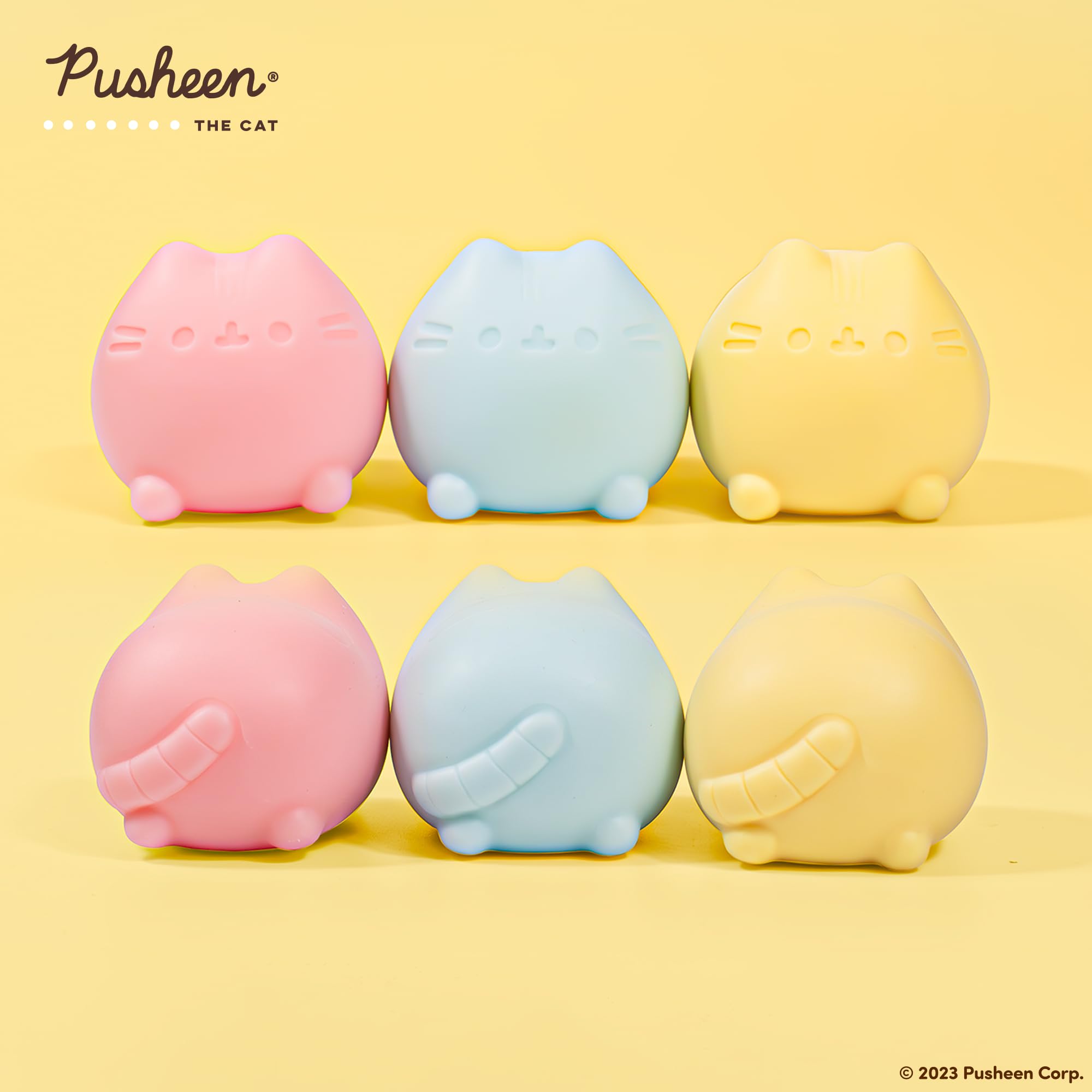 Hamee Squishy Pusheen – Balle à Presser Sensorielle, Boîte Mystère 3 Couleurs, Anti-stress Pour Tous !