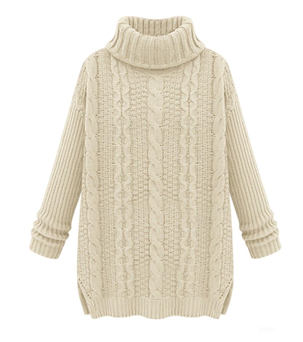 womens chunky cable knit sweater