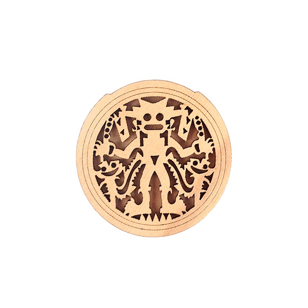Alnicov Guitar Wooden Soundhole Sound Hole Cover Block Feedback Buffer for 40/41" EQ Acoustic Folk Guitars