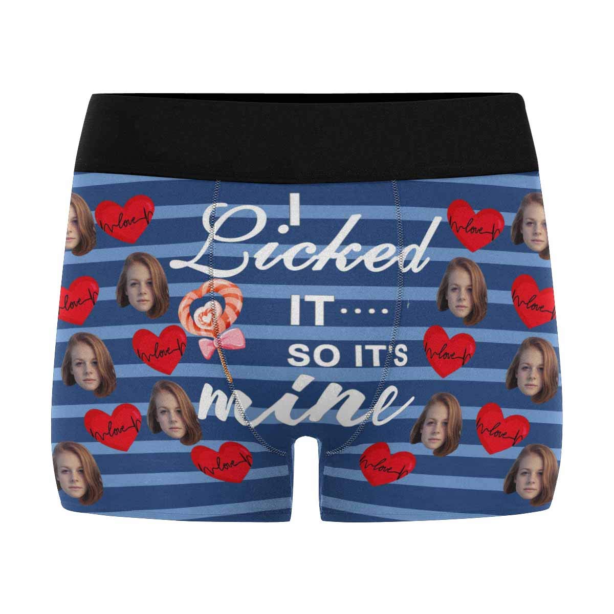 Custom Face Boxer, Personalized Photo Printed Face