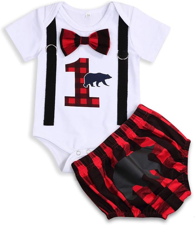lumberjack 1st birthday outfit