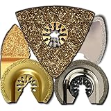 5 PC Flooring Tile Grout Blade Pack Oscillating Multitool Blades Fits Fein Multimaster Makita Genesis Bosch Dremel Craftsman Ridgid Ryobi Makita Milwaukee Dewalt Rockwell Chicago Multi Tools