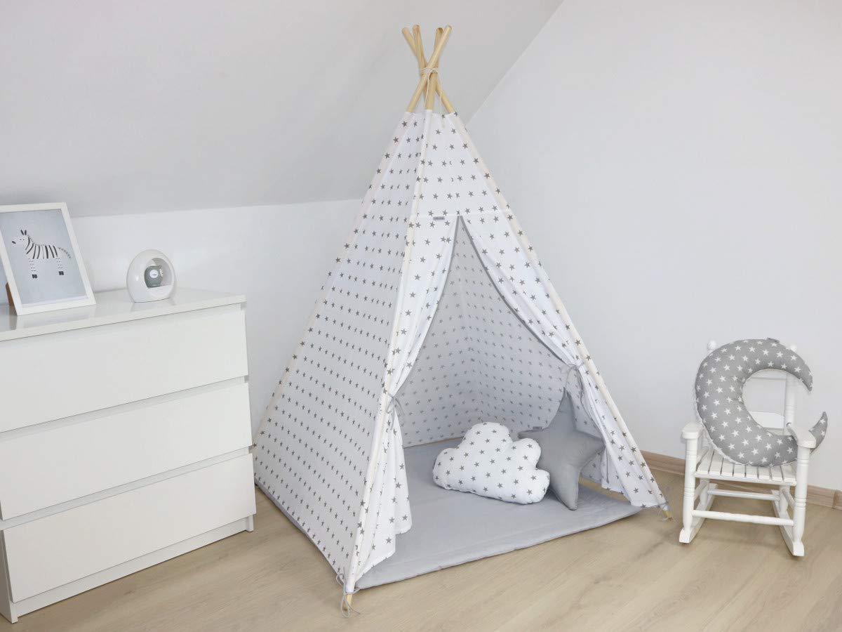 childrens teepee grey