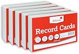 Silvine Record Cards Bulk Pack 500 6x4 White Lined Headline A6 152x102mm view 1