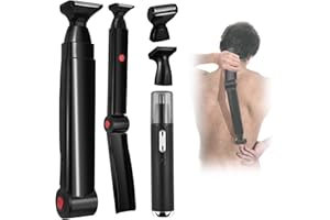 ETbyto Back Shavers for Men Long Handle，Multifunctional Self-Service Electric Back Hair Razor with Adjustable Handle
