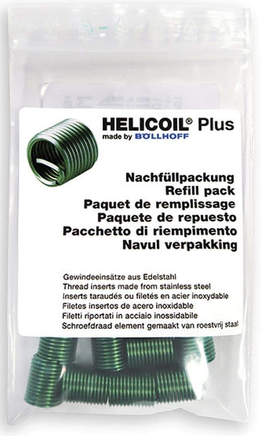 Helicoil Plus Thread Inserts Refill Pack M8x8 P1 25 Metric Pack Of 10 Amazon De Baumarkt