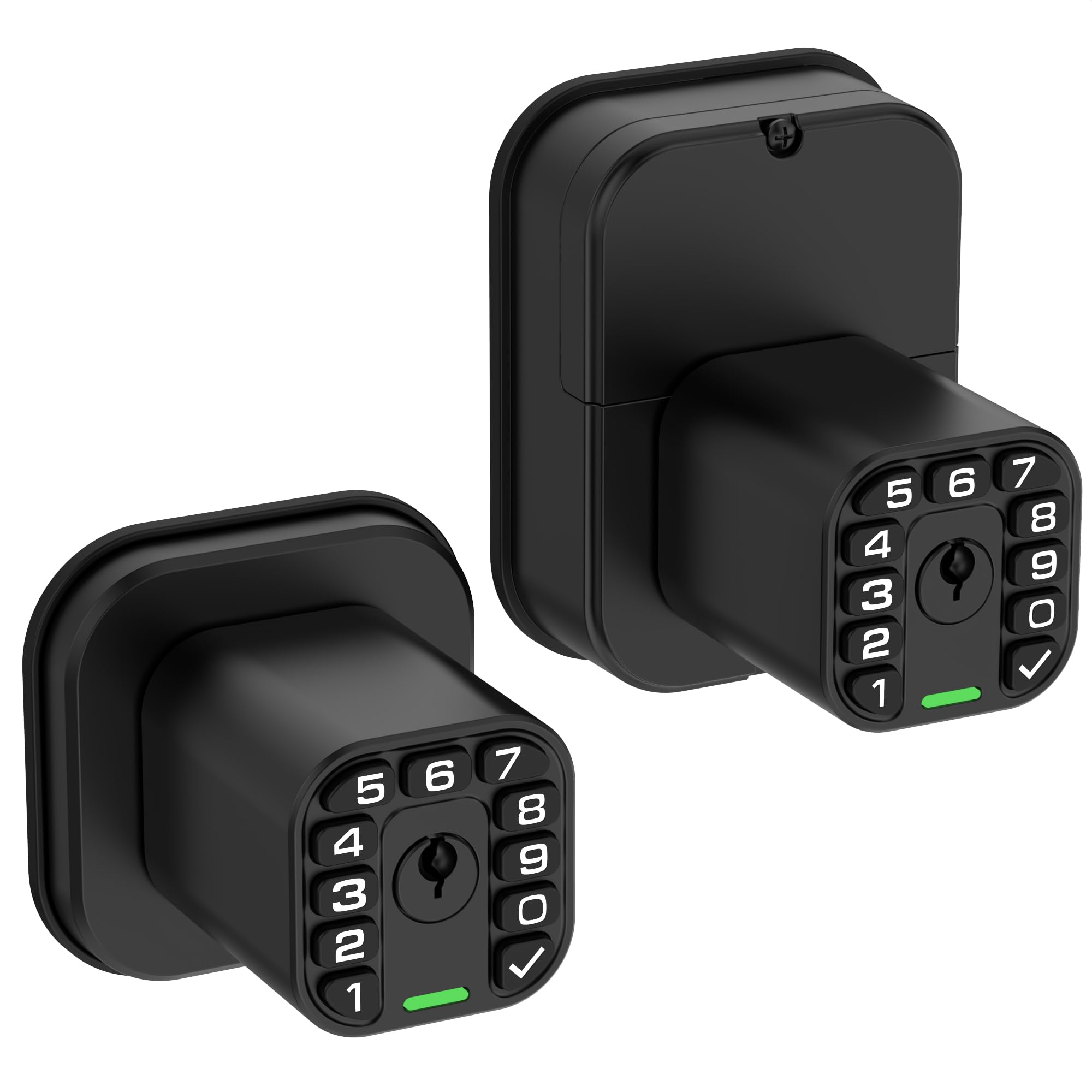 Photo 1 of Richelock IU52 Double-Sided Keypad Door Lock, All-Weather, Fully Waterproof Keyless Entry with Dual-Sided Programmable Codes, Same Key Both Sides for Outdoor, Indoor, Gate & Fence