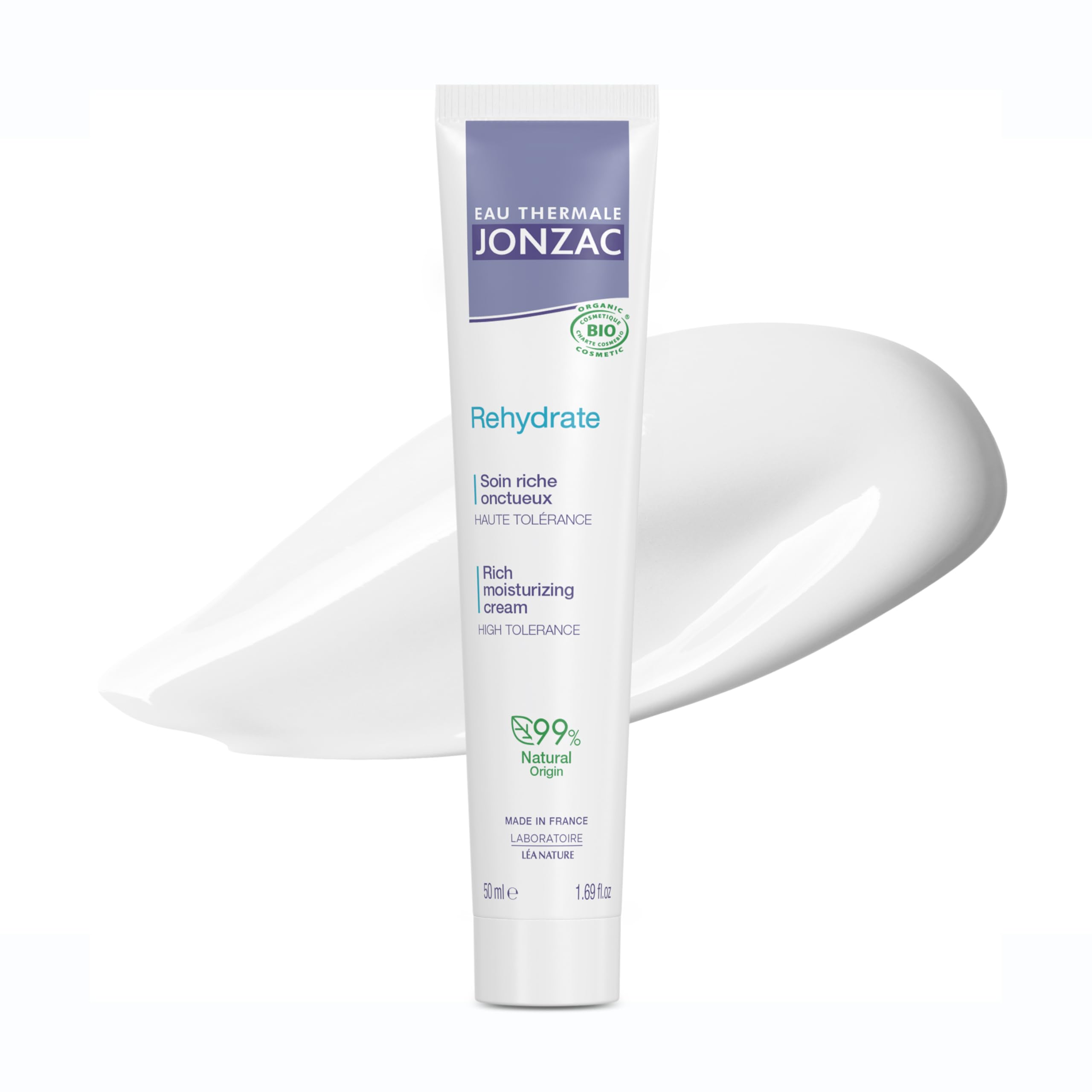 Thermal Water Jonzac Care Rich Rehydrating Tube of 50 ml - organic cosmetics