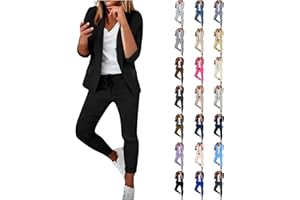 Lainuyoah Women Suit Sets For Work 2025 Fall Two Piece Blazer Jacket and Pencil Pants Business Casual Office Formal Outfits