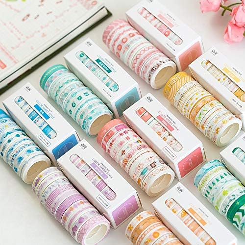 washi Tape 10 pcs/Pack Creative Color Set Washi Tape DIY