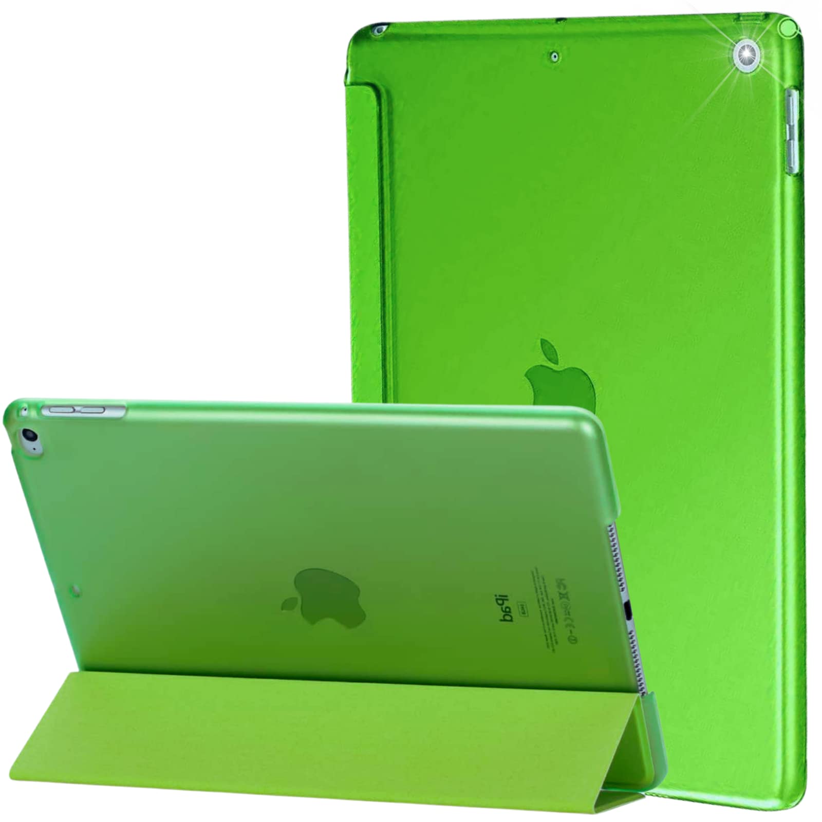 For Apple iPad Case Air 2 (2nd Generation 2014, 9.7-Inch) - Model No. A1566 / A1567 - Auto Wake/sleep - Smart Magnetic Leather Cover (Green)