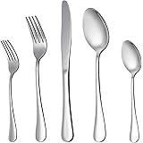 LIANYU 20 Piece Silverware Flatware Cutlery Set, Stainless Steel Utensils Service for 4, Include Knife Fork Spoon, Mirror Pol