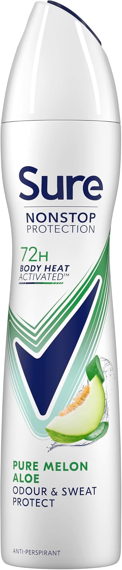 Sure Women Pure Melon Aloe Antiperspirant Deodorant 72 Hour 250ml Pack of 6