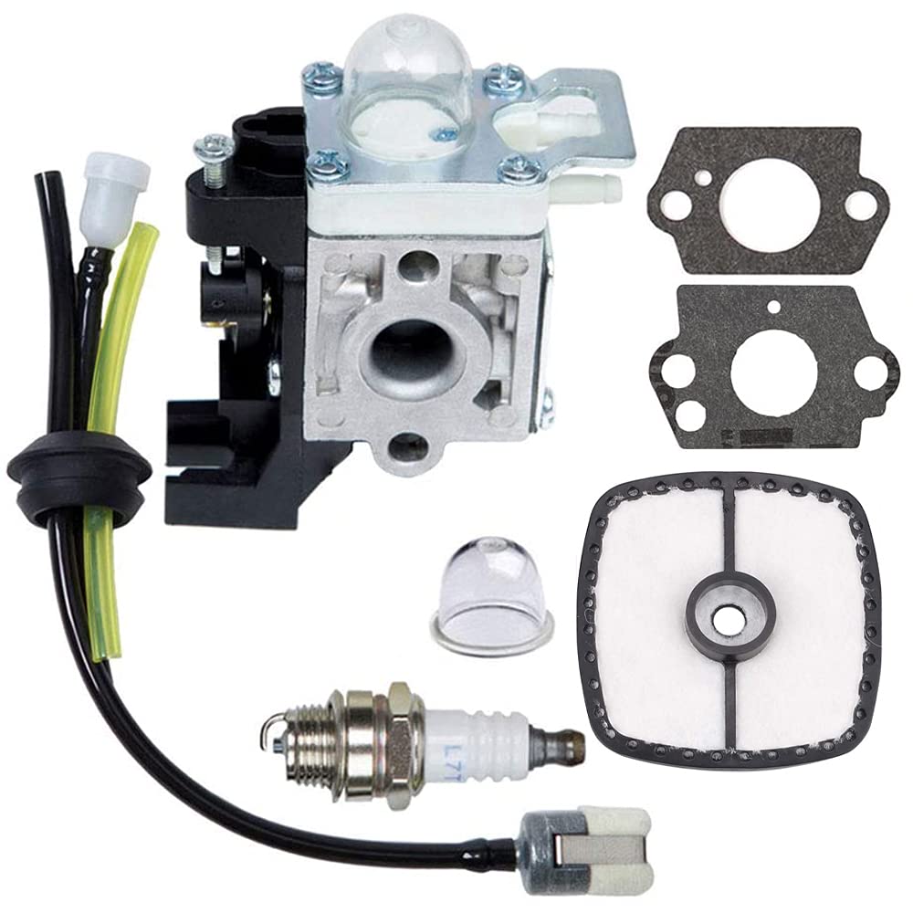 ANCLLO Adjustable SRM225 Carburetor for Echo GT225 PE225 PAS-225 SHC-225 RB-K93 SRM-225 Parts Rebuild, Easy-Start Carb with Tune Up Kit Primer Bulb