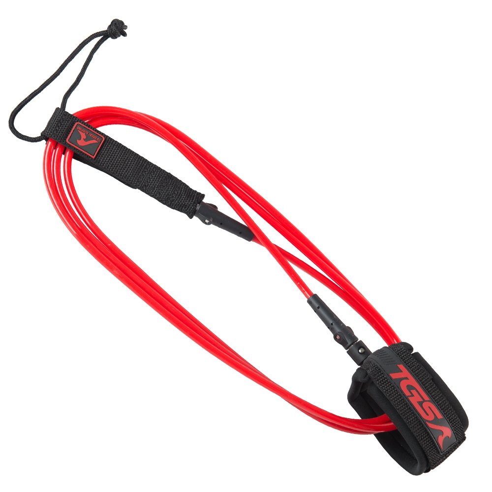 TGS Superior Surf Leash 7 ft Premium Leash with Double Stainless Steel