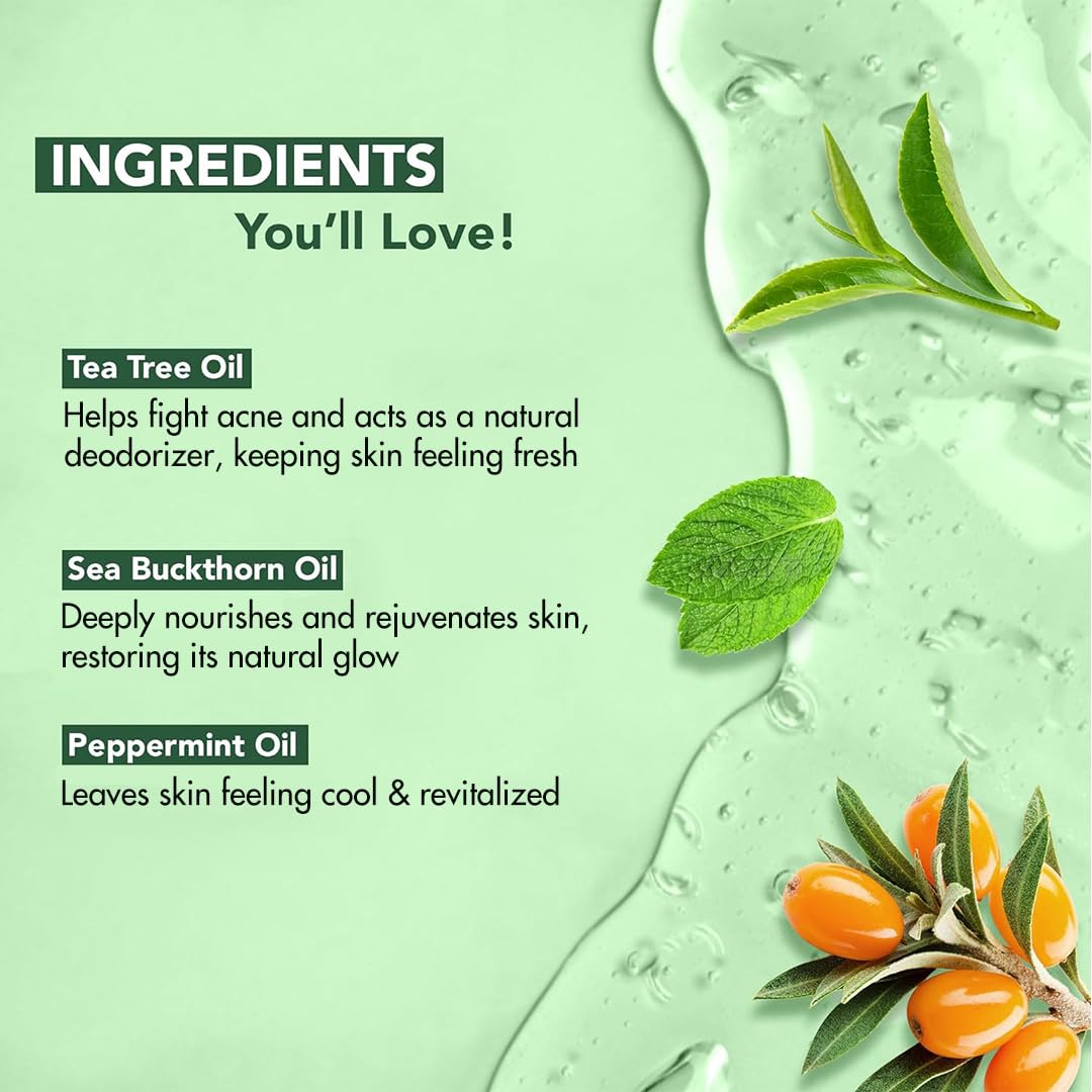 Botanic Hearth Tea Tree Body Wash (Pack of 2) for Men and Women - Moisturizing Body Wash Helps Soothe the Skin - Refreshing and Hydrating Cleanser, Sulfate Free, Paraben Free - 16 Fl Oz each