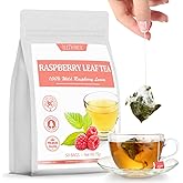 Premium 50 Red Raspberry Leaf Tea Bags, Made with 100% Natural Red Raspberry Leaves,Natural Pregnancy & Help Childbirth & Support Menstrual, No Additives & Caffeine Free.