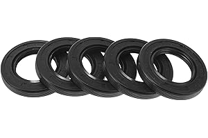 Motoforti Universal Oil Seal TG4 Lip Seal Ring Rotary Shaft Seal 30x50x7mm High Pressure NBR Rubber Black 5 Pcs